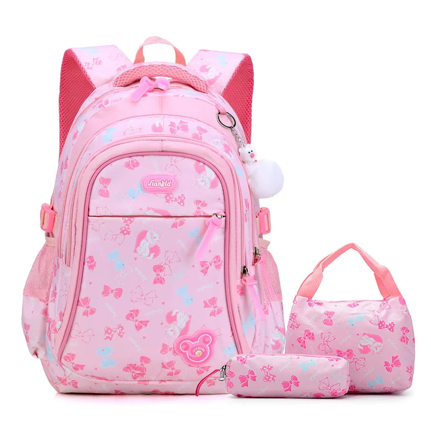 Kawaii | Meiden Rugzakset Waterdichte Roze Laptop Schooltas