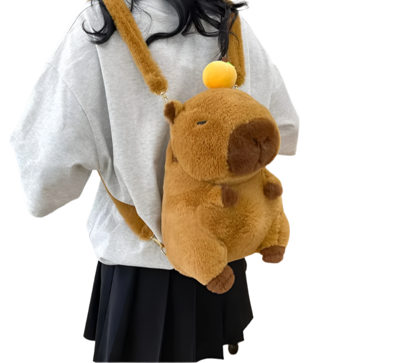 Capybara | Meiden Rugzak Waterdichte Roze Laptop Schooltas