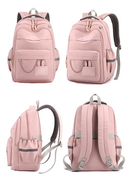 Valentina | Meiden Rugzak Waterdichte Roze Laptop Schooltas