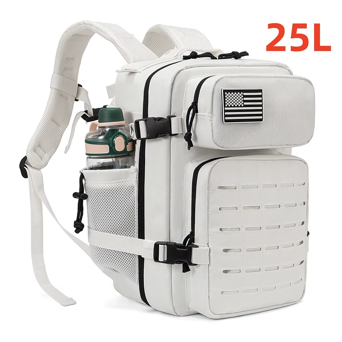 Bravo | Waterdichte Heren Stoere Rugzak Met Grote Capaciteit 25-45L