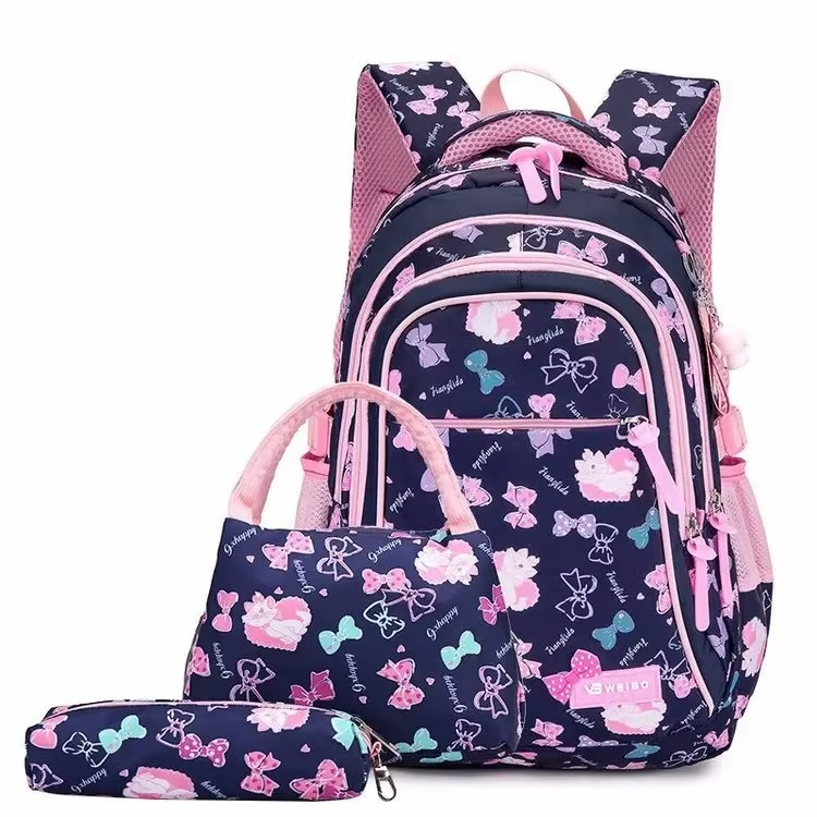 Kawaii | Meiden Rugzakset Waterdichte Roze Laptop Schooltas