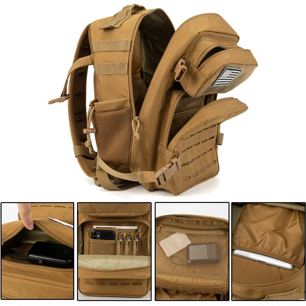 Bravo | Waterdichte Heren Stoere Rugzak Met Grote Capaciteit 25-45L