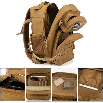 Bravo | Waterdichte Heren Stoere Rugzak Met Grote Capaciteit 25-45L