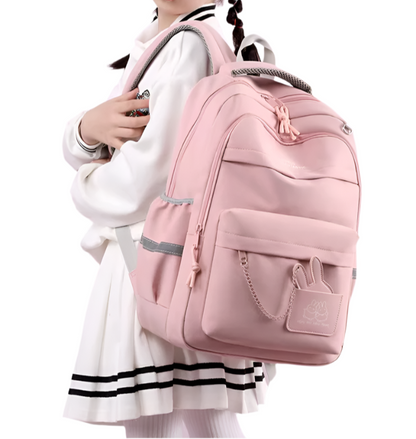 Valentina | Meiden Rugzak Waterdichte Roze Laptop Schooltas