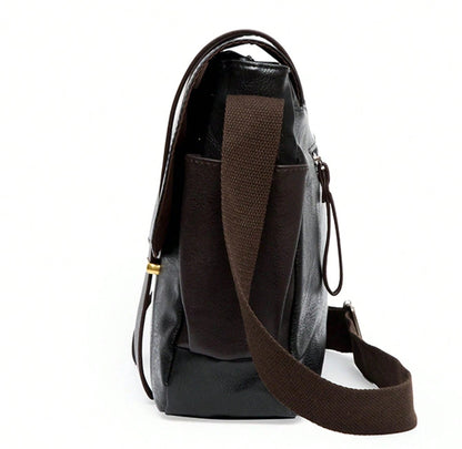 Vintage Laptoptas Heren - Waterdichte Schooltas voor Laptop 4