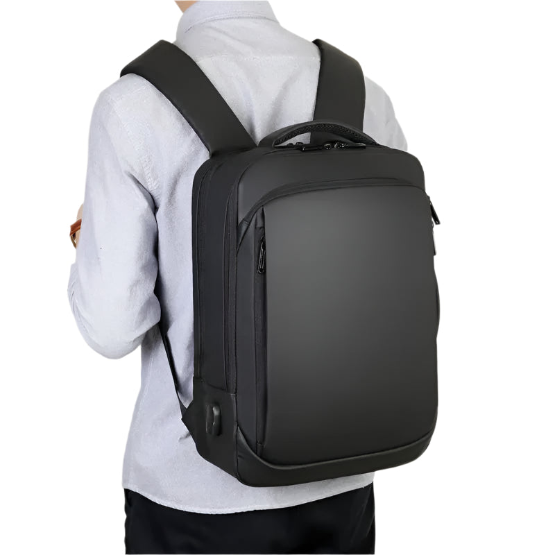 Waterdichte Laptop Rugzak Heren - Stevige Schooltas met USB Oplaadfunctie 3